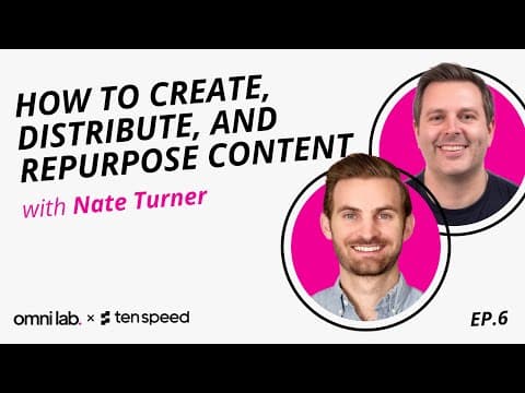 How to Create, Distribute, & Repurpose Content with Nate Turner, CEO & Co-Founder @ Ten Speed