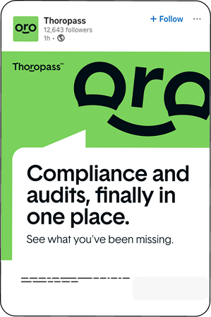 Thoropass LinkedIn ad